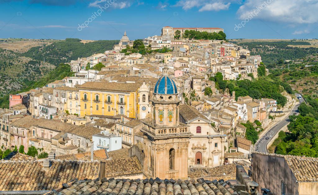 Panoramablick auf Ragusa Ibla